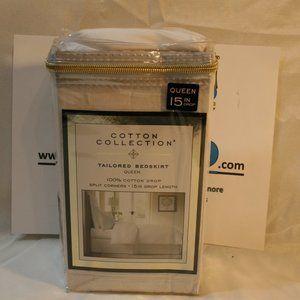 Cotton Collection by Levinsohn Queen 15" Bed skirt